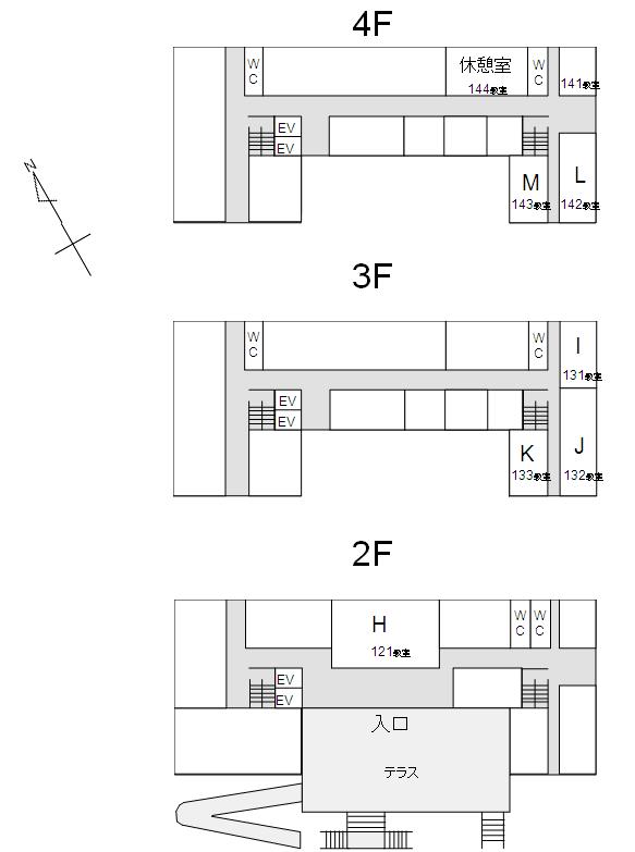 会場案内図（1号館）