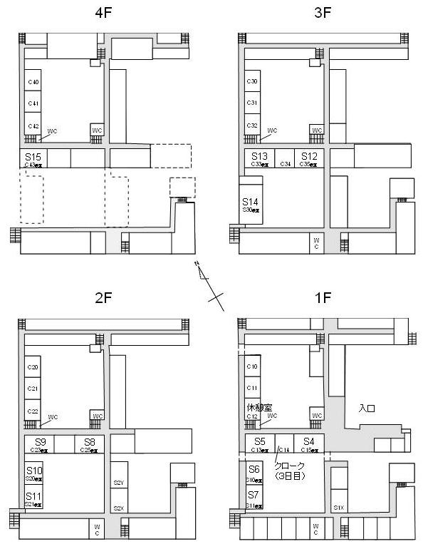 会場案内図（全学教育棟本館）