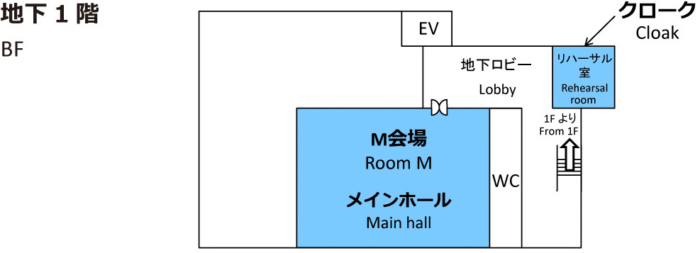 Kobe International Conference Center BF floor map