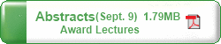 66th SBJ Meeting Abstracts (Sept. 9)  Award Lectures  1.79MB