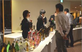 懇親会の焼酎コーナー