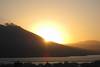 Sunrise and Sakurajima mountain