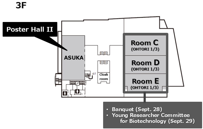 ANA Crowne Plaza Toyama - 3F map