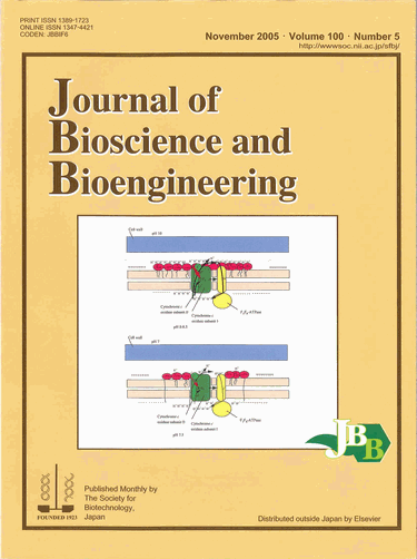 Journal of Bioscience and Bioengineering Vol. 100, No. 5  (November 2005)  Cover