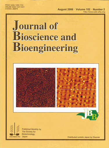 Journal of Bioscience and Bioengineering Vol. 102, No. 2 (August 2006)  Cover