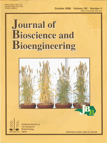 Journal of Bioscience and Bioengineering Vol. 102, No. 4  (October 2006) Cover