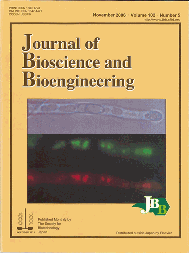 Journal of Bioscience and Bioengineering Vol. 102, No. 5  (November 2006)  Cover