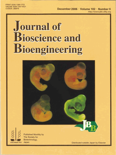 Journal of Bioscience and Bioengineering Vol. 102, No. 6  (December 2006) Cover