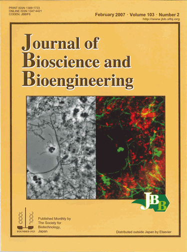 Journal of Bioscience and Bioengineering Vol. 103, No. 2  (February 2007)　Cover