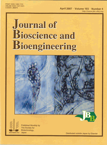 Journal of Bioscience and Bioengineering Vol. 103, No. 4  (April 2007)  Cover