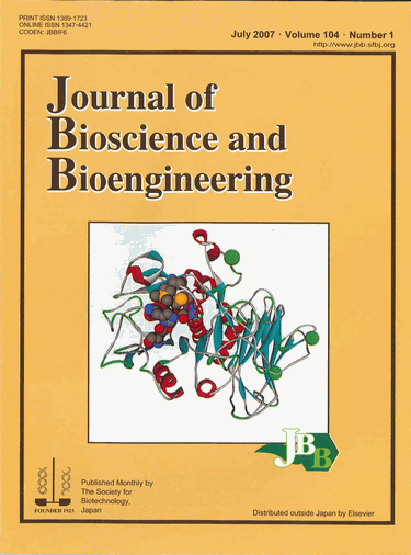 Journal of Bioscience and Bioengineering Vol. 104, No. 1  (July 2007)  Cover