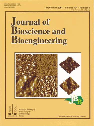 Journal of Bioscience and Bioengineering Vol. 104, No. 3  (September 2007)   Cover