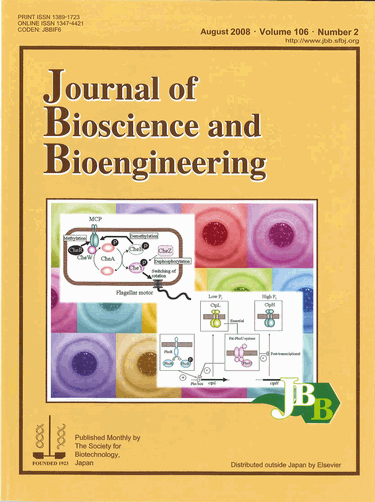 Journal of Bioscience and Bioengineering Vol. 106 No. 2  (August 2008)  Cover