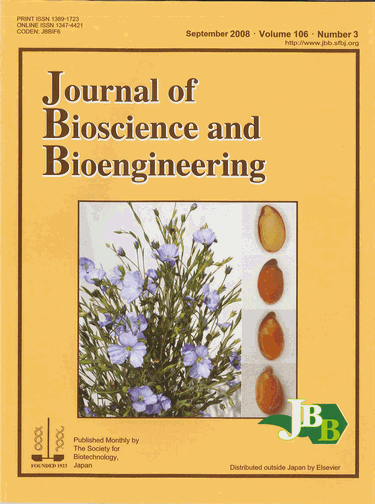 Journal of Bioscience and Bioengineering Vol. 106 No. 3  (September 2008)  Cover